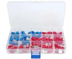 Oem 100 vnt, rinkinys - Cilindrinė moteriška kištukinė jungtis 1.5 mm2 - izoliuota