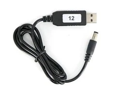 Oem 12V maitinimo šaltinis USB kištukas 5V - DC 5.5/2.5mm 12V