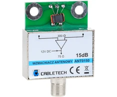 15dB ekranuotas antenos stiprintuvas Cabletech