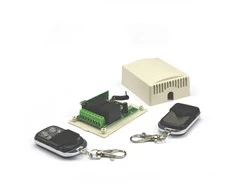 Elektrobim 2 kanalų relė 12-24VDC 433 Mhz su 2 valdymo pultais RCD-2C