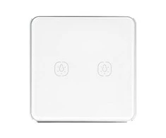 Oem 2 kanalų Sieninis jungiklis Tuya LS2 ZigBee