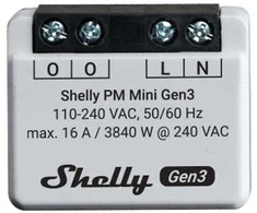 2 Shelly PM Mini Gen3 valdiklių rinkinys
