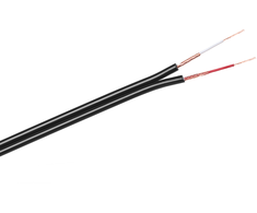 Inne Oem 2 x RCA-3mm laidas, juodas