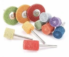 Oem 240# nailono pluošto poliravimo diskas - geltonas - 3 mm abrazyvinė galvutė