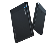2.5 colio išorinis HDD / SSD korpusas UGREEN US221, SATA 3.0, USB-C, 50 cm (juodas)