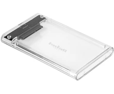2.5 colio SATA USB C 3.1 Rebel disko korpusas skaidrus
