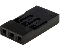 Oem 2.54 mm kištukas - 3 kontaktai - 10 vnt - dangtelis - elektroninėms sistemoms