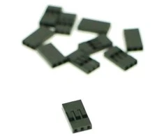 Oem 2.54 mm kištukas - 3 kontaktai - 10 vnt - dangtelis - elektroninėms sistemoms
