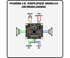Oem 2x15W PAM8610 audio stiprintuvas