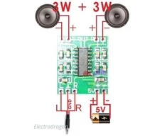 Oem 2x3W PAM8403 Audio Stiprintuvas