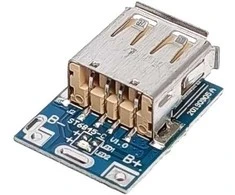 Oem 2xUSB 5V elementų įkrovimo ir apsaugos modulis - maitinimo bankui, Li-Po, Li-Ion