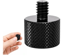 3/8 moteriškos ir 1/4 vyriškos jungties trikojo adapteris iš aliuminio