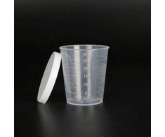 Oem 30 ml matavimo puodelis - Plastikinis indas su dangteliu - rakinamas