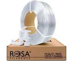3D plastikas PCTG skaidrus 1.75mm 1kg refill pakuotė Rosa3D
