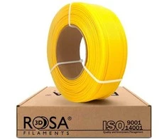 3D plastikas PLA 1.75mm 1kg refill pakuotė Rosa3D - Geltona