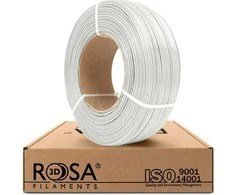 3D plastikas PLA šviesiai pilka 1.75mm 1kg refill pakuotė Rosa3D