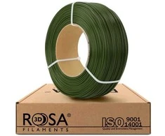 3D plastikas PLA 1.75mm 1kg refill pakuotė Rosa3D - Army žalias