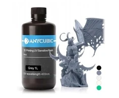 3D spausdintuvo derva – Anycubic 3D Printing UV Sensitive Resin Basic 1L – pilka