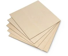 3Dm Group Beržo fanera - 1mm - 200x200mm - 1/1 klasė - 5 vnt.