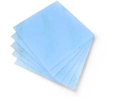 3Dm Group Fluo mėlynas lietinis organinis stiklas - 3mm - 200x200mm - 5 vnt.
