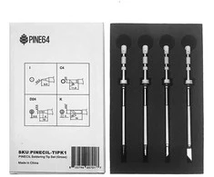 4 lituoklio antgalių rinkinys Pinecil lituokliui - Gross serijos tipas TS - Pine64 TIPK1