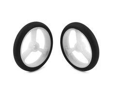 40x7mm 20T ratai, balti, Pololu 4909