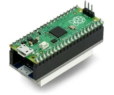 4x 8 segmentų ekrano modulis, raudonas, SPI, skirtas Raspberry Pi Pico, Waveshare 19806