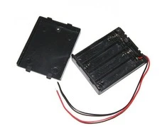 Oem 4xAAA 1.5V baterijų laikiklis su dangteliu ir jungikliu