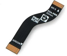 50 mm PCIe vamzdžio lankstus kabelis skirtas NVMe Base ir Raspberry Pi - Pimoroni PIM702