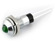 Oem 5mm LED laikiklis - metalinis išgaubtas - 5vnt