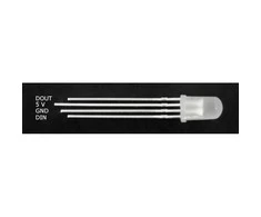 Oem 5mm RGB WS2811 LED diodų rinkinys 10vnt