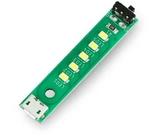 5x LED juostelė USB 5V su maitinimo jungikliu - Kitronik 35150