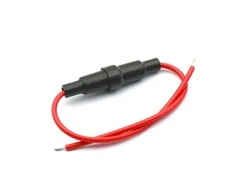 Oem 5x20mm Saugiklio laikiklis su 24cm ilgio laidu - 22AWG