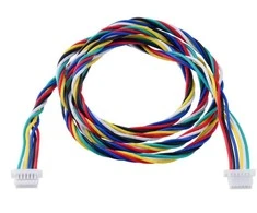 6 kontaktų lizdas-lizdas JST SH stiliaus laidas 63cm, Pololu 4769
