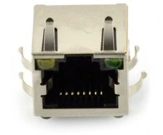 Oem 8P8C RJ45 tinklo lizdas, ekranuotas šviesos diodais - 5 vnt,
