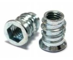 Oem Medinė dviguba sriegio mova M6x12mm - 10vnt - Baldų skirtukas - Varžtas - Veržlė