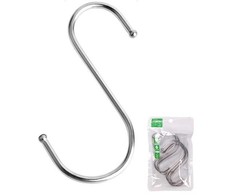 Oem S tipo kabliukas - 65mm - Juoda - Metalinė kabykla -