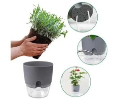 Oem Savaime laistantis gėlių vazonas - 10.2 cm - Baltas - Automatinis augalų laistymas