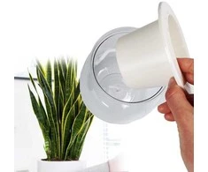 Oem Savaime laistantis gėlių vazonas - 10.2 cm - Baltas - Automatinis augalų laistymas