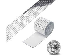 Oem Sidabrinė stiklo mozaika - ritinys 100x4cm 1mm - 3D lipnus mozaikos lipdukas