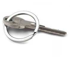 Oem Spyruoklinis žiedas raktų pakabukui - 35mm x10vnt - plokščias - Raktų pakabukas
