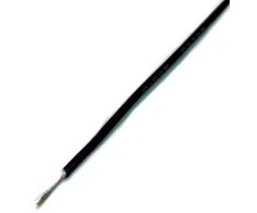 Oem Alavuota varinė silikoninė viela 26AWG - 28 gyslos - 0.14 mm2 - juoda - lanksti