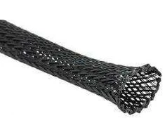 Oem Kabelių pynė 20 mm - Poliesterio pynė / pynė - juoda - 1 mb