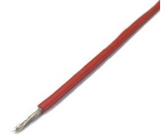 Oem Konservuota varinė silikoninė viela 26AWG - 28 gyslos - 0.14 mm2 - raudona - lanksti