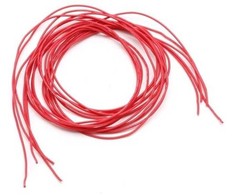 Oem Konservuota varinė silikoninė viela 26AWG - 28 gyslos - 0.14 mm2 - raudona - lanksti