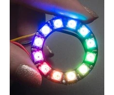 Adafruit NeoPixel diodų žiedas - RGB LED 12xWS2812