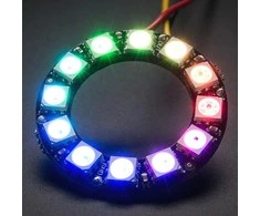 Adafruit NeoPixel diodų žiedas - RGB LED 12xWS2812