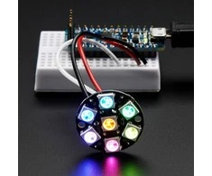 Adafruit NeoPixel Jewel RGB LED diodų žiedas WS2812