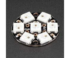 Adafruit NeoPixel Jewel RGB LED diodų žiedas WS2812