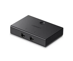 Adapteris USB KVM USB 2x1 UGREEN 30345 USB 2.0 juodas